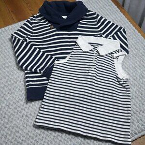 Janie and Jack & Baby Gap Lot of (2) Striped Tops Preppy‎ School Photos 5T